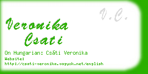 veronika csati business card